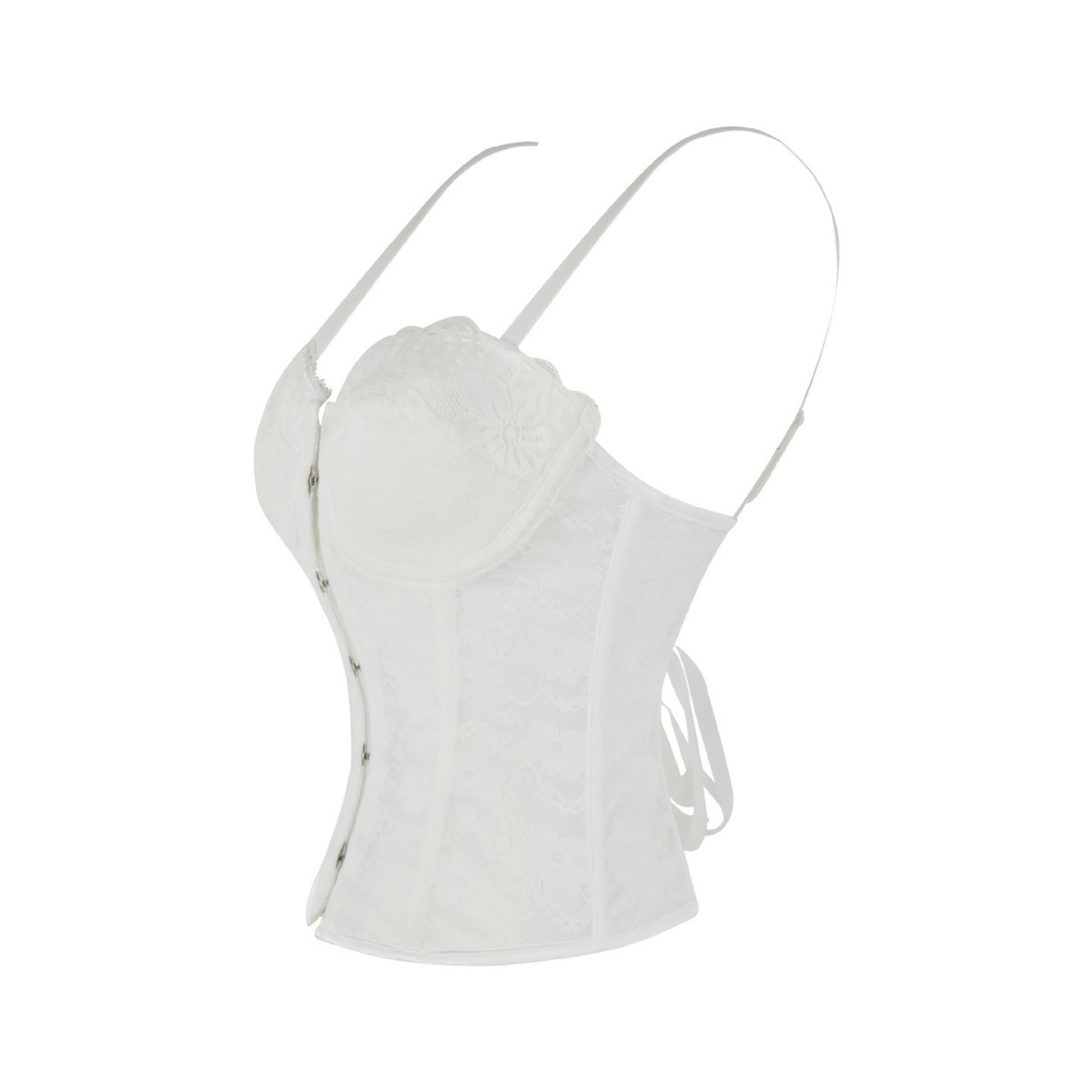 Europa y América estilo francés sexy malla hueso de pescado chaleco hueco con cojín de pecho cintura gorra vestimenta de cuerpo