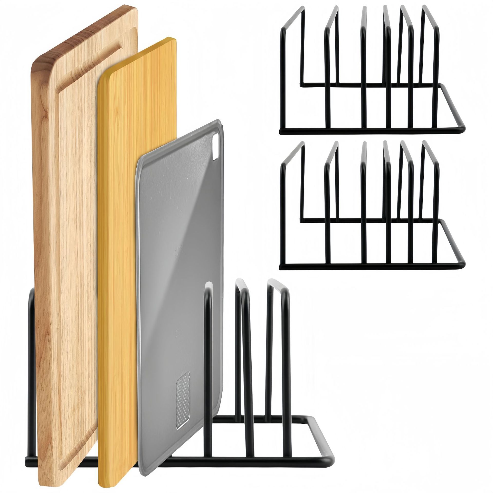 Estante Multiusos para Tablas de Cortar, Organizador de Cocina, Soporte para Tablas de Cortar, Estante Pequeño para Encimera o Piso