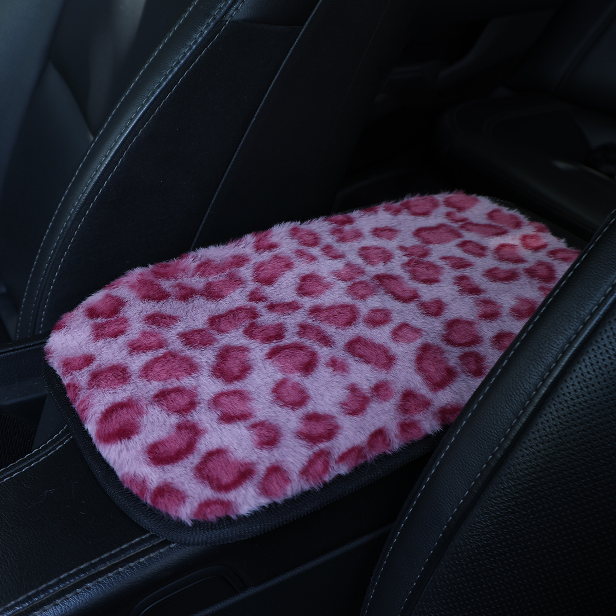 Cross-Border Car Armrest Box Mat Interior Central Armrest Box Protective Pad Faux Rabbit Fur Armrest Cover Protective Pad