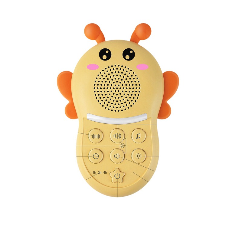 子供の夜の明かりの白い騒音の睡眠補助器のかわいい蜂は睡眠の自然な音楽の睡眠計を改善します。|undefined