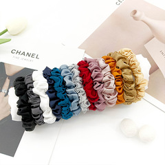 真絲髮圈1.5cm小號19姆米橡皮筋彈力束髮帶slip同款ins風頭繩頭花