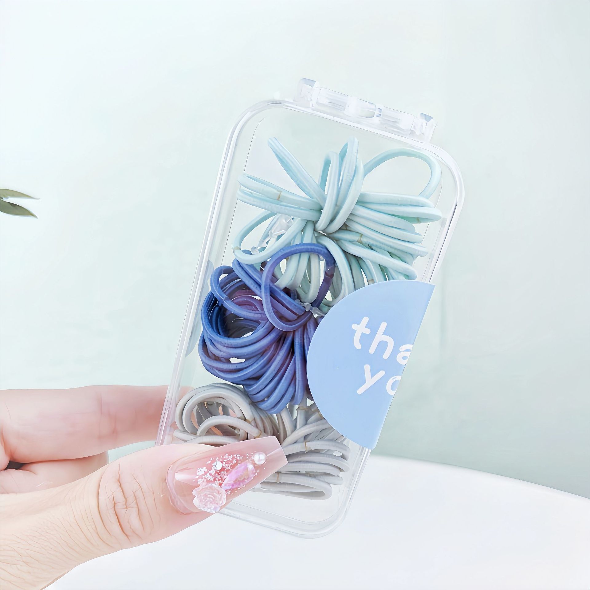 Color pulgar para niños anillo de cabello mini correa de goma niña bebé no lastimar cabello de jardín de infantes atado cabello de cabello