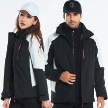 冲锋衣男款两件套三合一可拆卸抓绒衣防风防水登山服登山徒步防寒