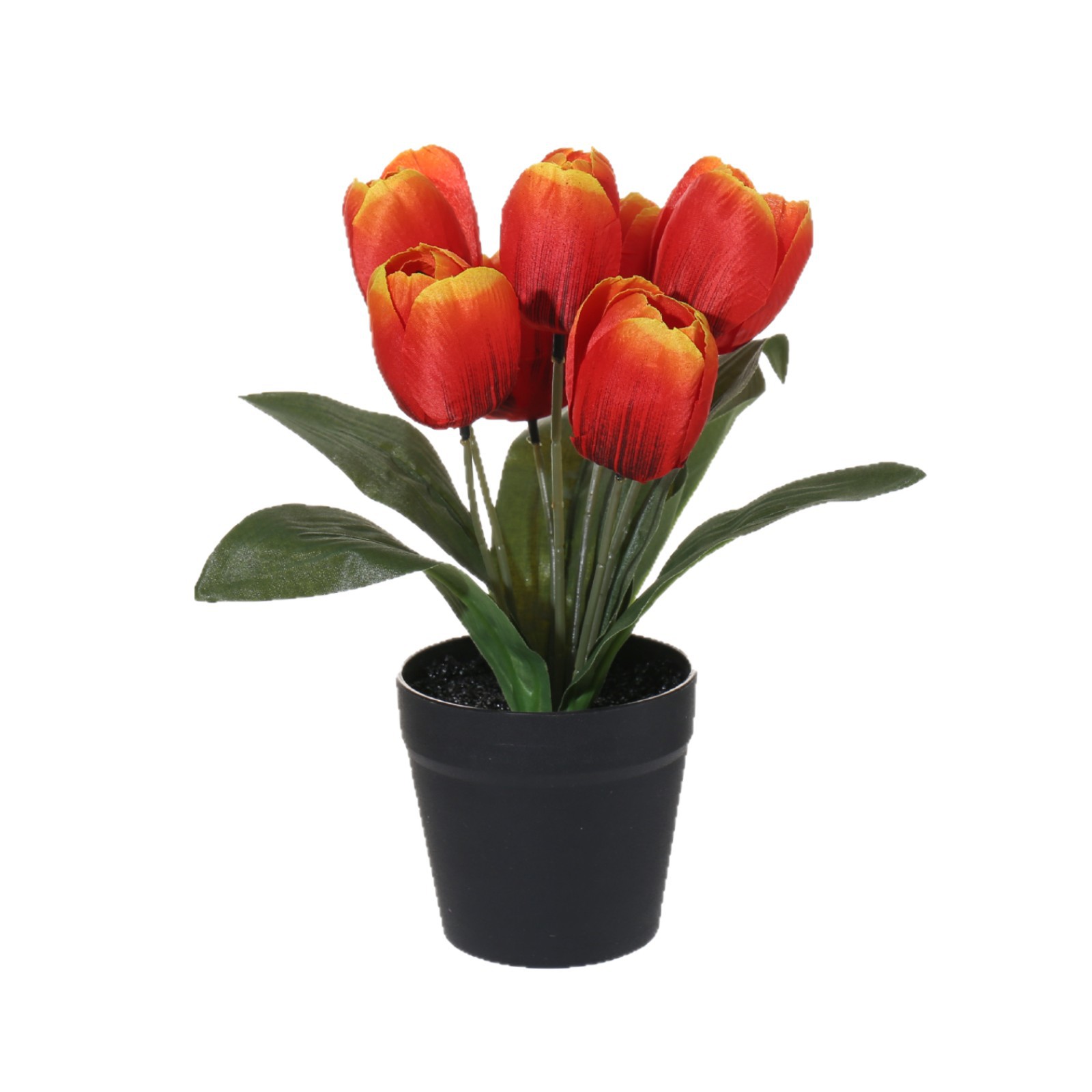 Flor artificial de siete cabezas tulipán bonsai decoración interior creativa flor artificial suministro directo de fábrica entrega de una pieza artificial planta verde image 6