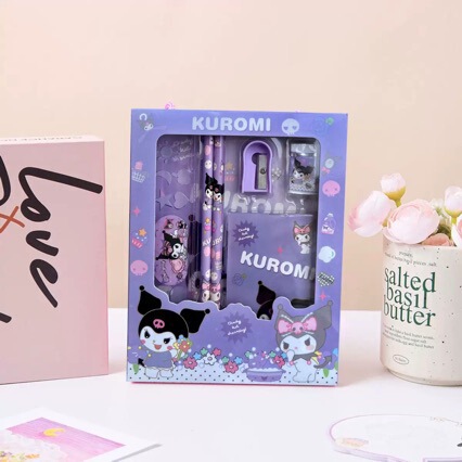 Christmas Children's Stationery Set Cartoon Six-Piece Set Graduation Gift Elementary School Student Prize Pencil Set Wholesale Christmas Children's Stationery Set Cartoon Six-Piece Set Graduation Gift Elementary School Student Prize Pencil Set Wholesale