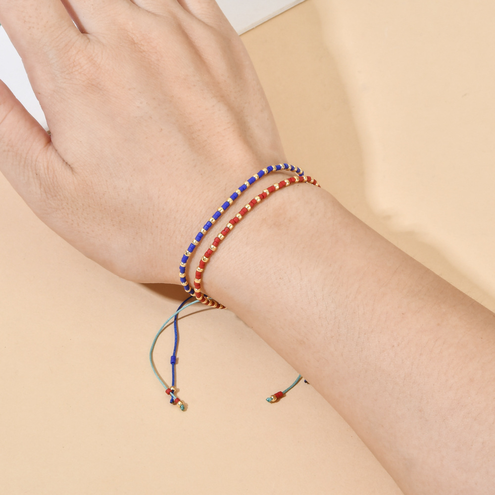 Printing Pattern Women's Gender Casual Printing Seed Bead Wholesale Bracelets