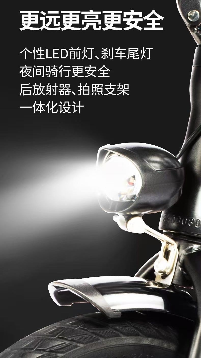 Cross-border wholesale from Dayu Factory: New lithium battery long-range folding electric assist bicycle for men and women