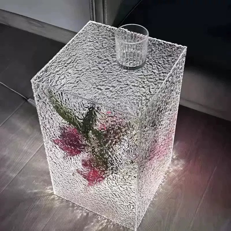 Коробка с основанием из оргстекла с каменным узором, выставочный зал, художественные украшения, стол, торговый центр, выставочный стенд