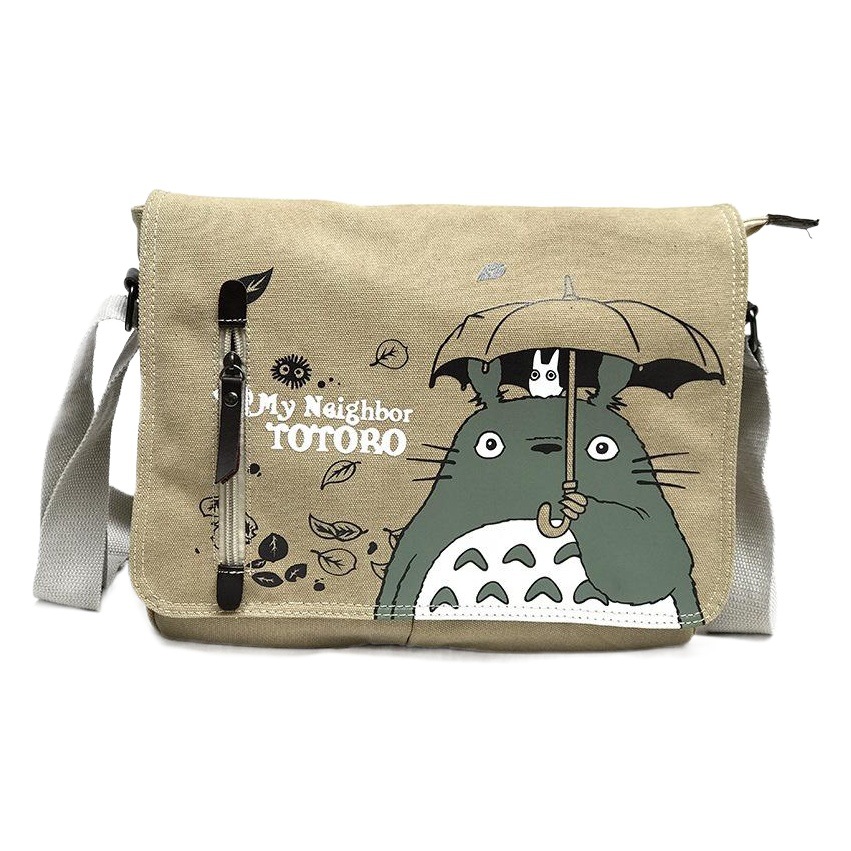 Anime bolsa de hombro Miyazaki Totoro Satchel nueva bolsa de lona de algodón en stock bolsa al por mayor