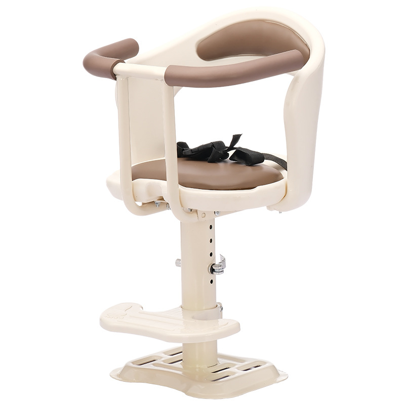 Electric Vehicle Seat, Front-Mounted Battery Bike Seat, Pedal Electric Motorcycle Child Safety Stool, Safety Belt