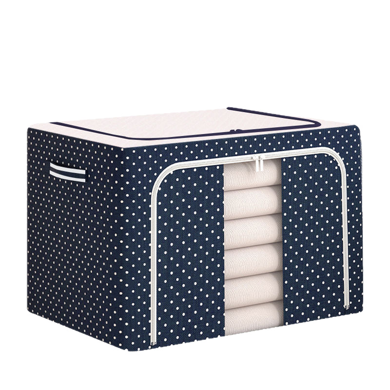 La nueva caja de almacenamiento para el hogar con ventana transparente plegable engrosada de gran capacidad abre el almacenamiento de equipaje antes de abrir la caja de almacenamiento de ropa