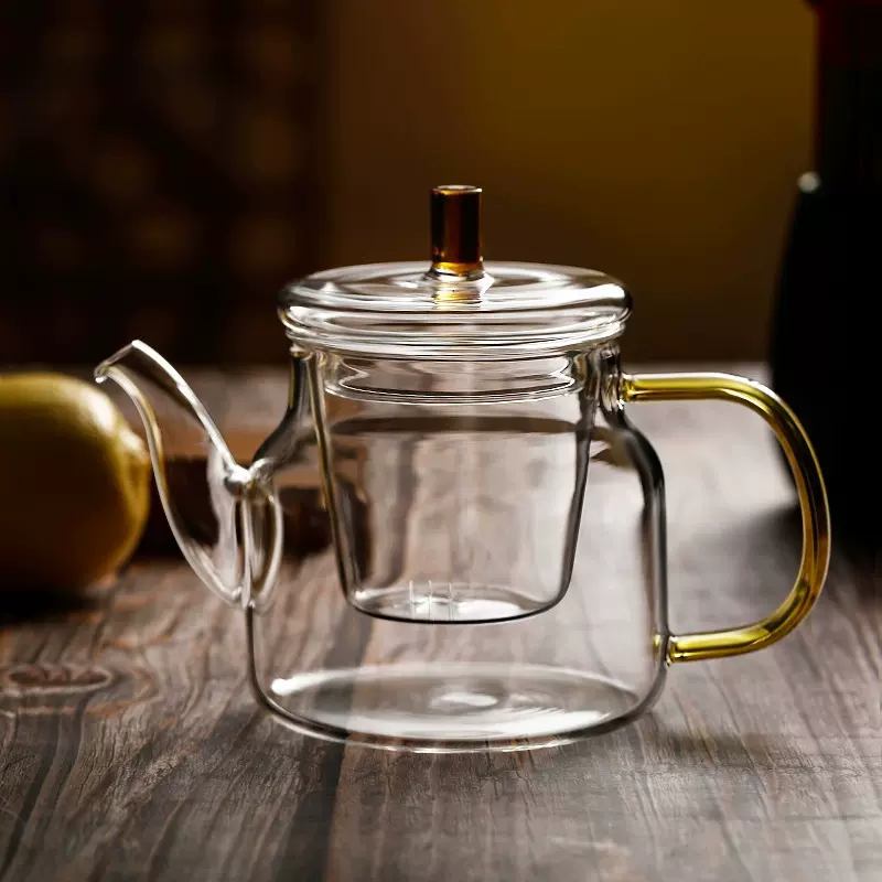 爆款玻璃壶泡茶器 小号煮茶功夫茶具耐高温过滤花茶 冲茶器泡茶壶