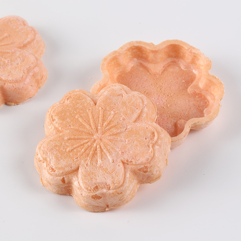 Qiyangfu Windproof Forest Rice Boat Hakone Cherry Blossom Crust 40 Pieces Caramel Almond Crisp Baking Ingredients