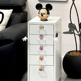 办公室文件柜铁皮柜矮柜可移动储物柜家用桌下带轮抽屉柜收纳柜子