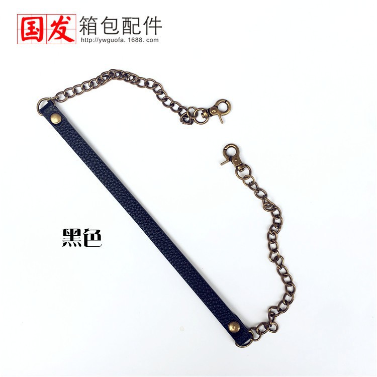 60cm bolsa de alta calidad PU cadena de bolsa de oro correa de hombro cadena accesorios DIY 0668