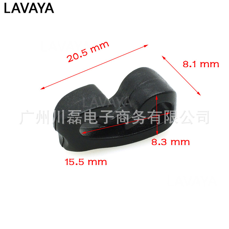 High quality hook elastic rope hook plastic buckle rope hanging buckle mini tie buckle plastic hook luggage accessories