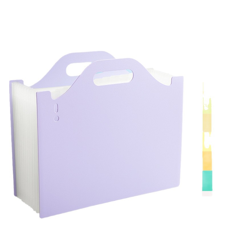 A4 bolsa de órgano bolsa de almacenamiento de papel de prueba de múltiples capas portátil 13 escritorio de rejilla bolsa de archivo de almacenamiento vertical carpeta de órgano image 6