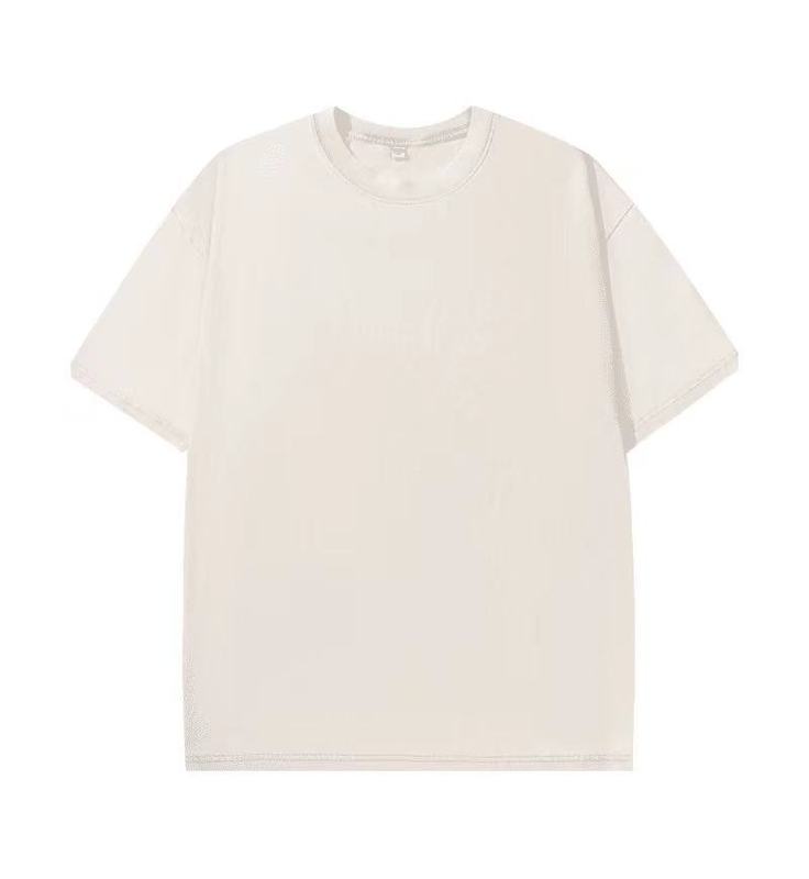 300g重ポンド水洗いして古い潮牌を作って肩の半袖のtシャツの男の百合のゆったりしている欧米のinsのカップルの上着の潮を作ります。|undefined