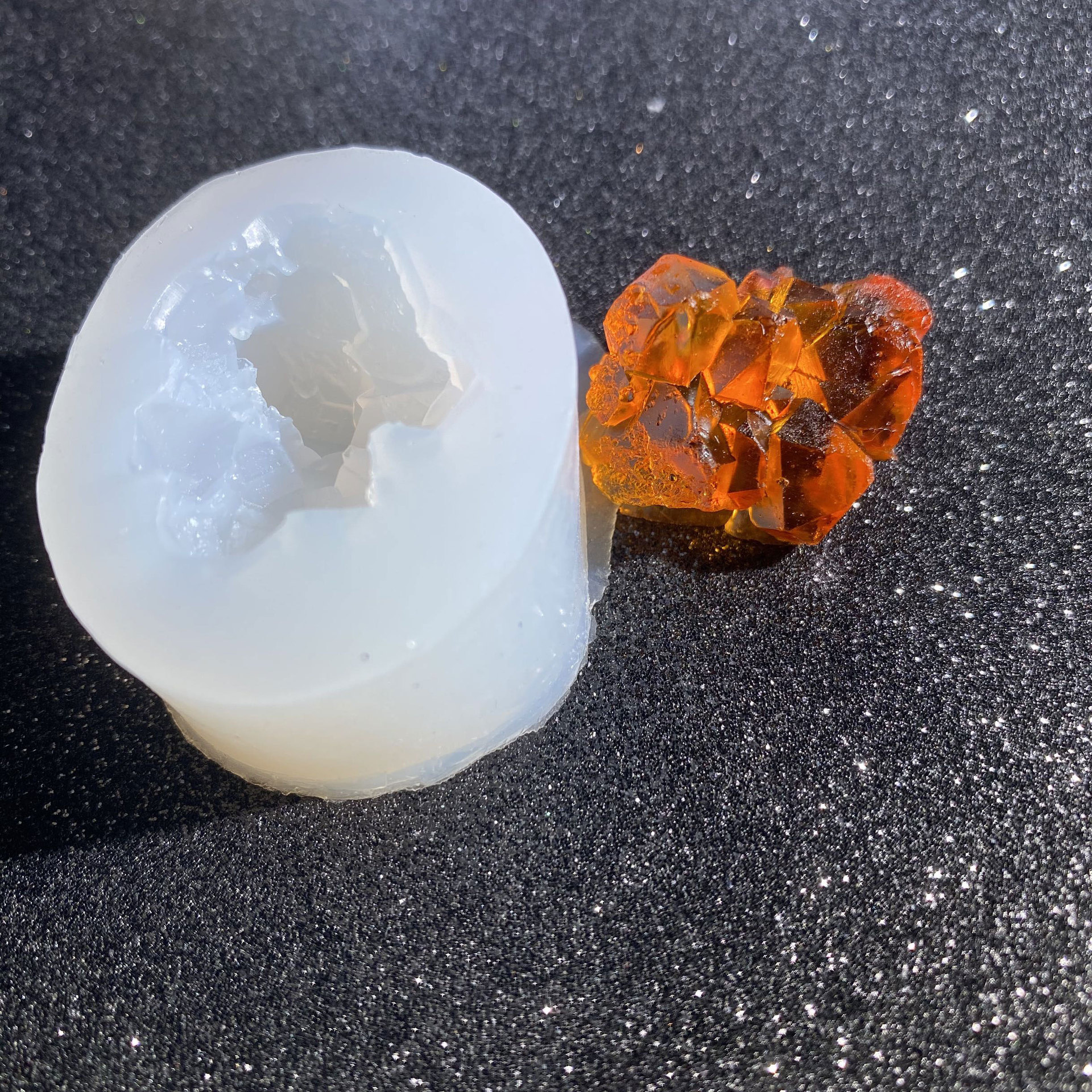 DIY epoxi iceberg cristal columna de silicona molde cristal epoxi mineral cristal Cluster Decoración Accesorios molde