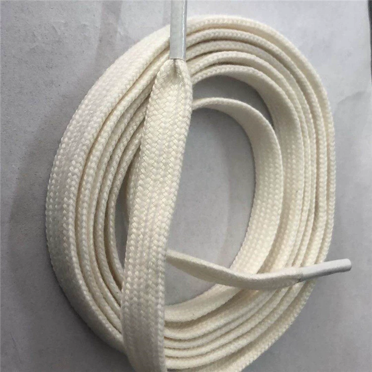 Хлопковая нить плоские шнурки черно-белый бежевый аксессуары для одежды шляпа пояс Талия веревка двойная полая оптовая продажа с фабрики