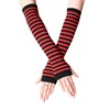 Black + wine red stripes