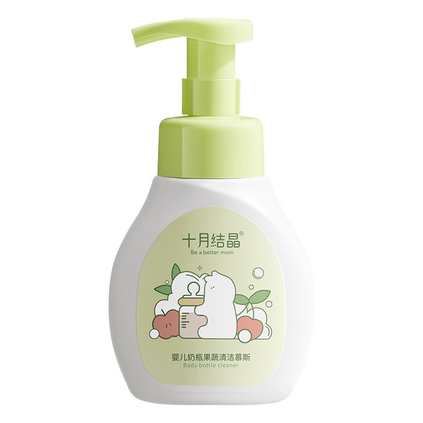 Октябрь Кристаллическое детское детское средство для мытья посуды для новорожденных, фруктовый мусс, растительный и овощной SH1903