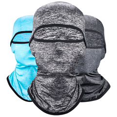 Cross-border custom summer scarf outdoor ice silk sun protection face mask for men, windproof motorcycle helmet and cycling face mask with face protection