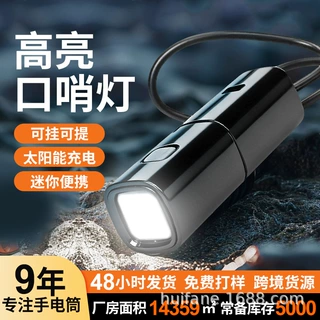 新款多功能照明迷你手电筒户外露营帐篷灯充电式工作家用应急手电