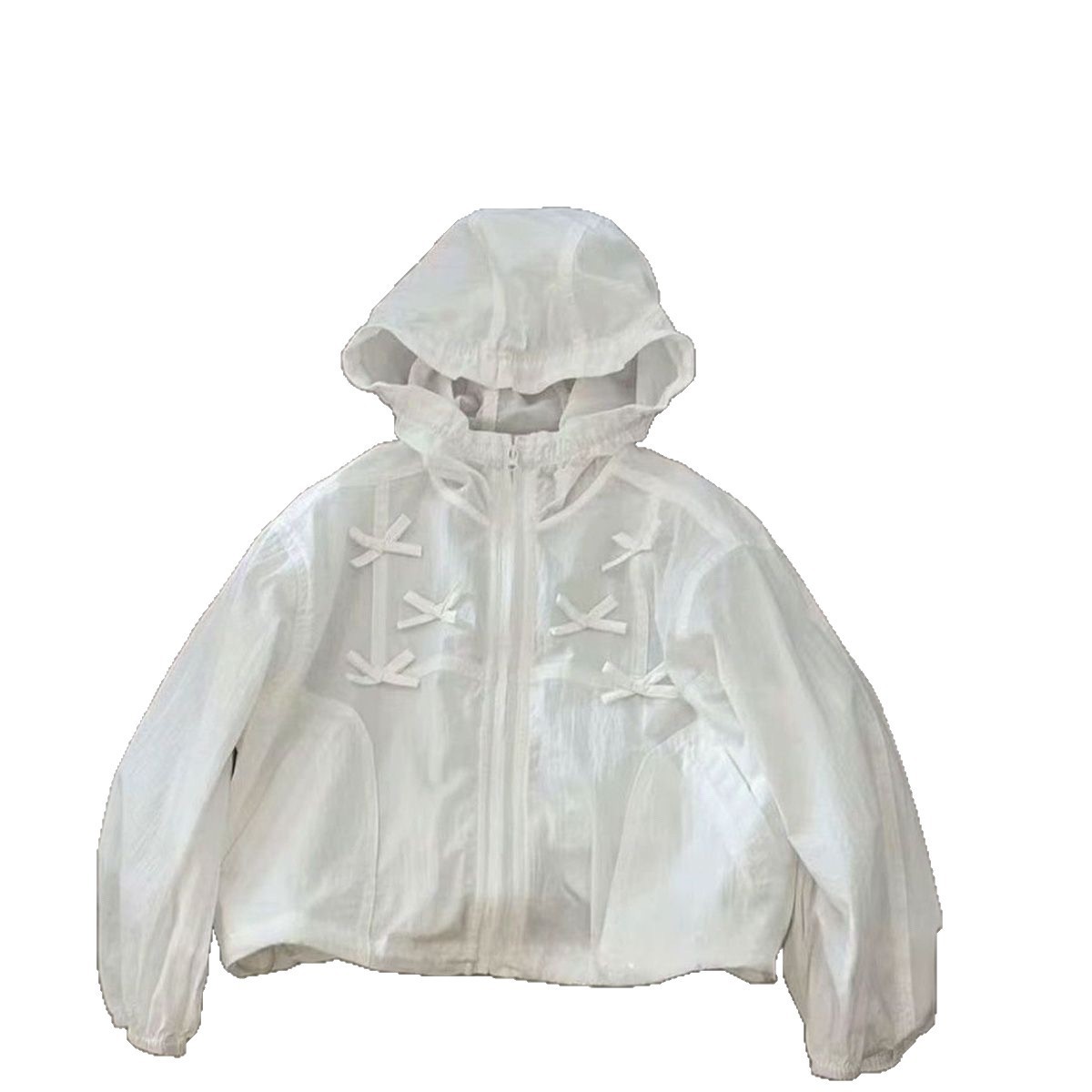 Arco delgado chaqueta de aire extranjero para niños capuzas de verano ultravioleta ropa de verano transpirable nueva ropa de protección solar de niñas image 5