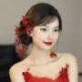 新娘盘发结婚森系发带