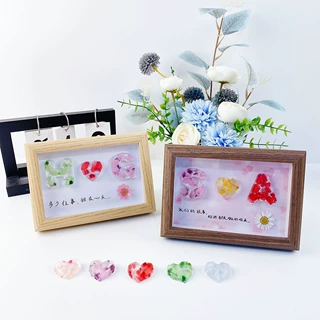 diy手工滴胶干花字母相框摆件七夕情人节生日礼物办公室圣诞礼品