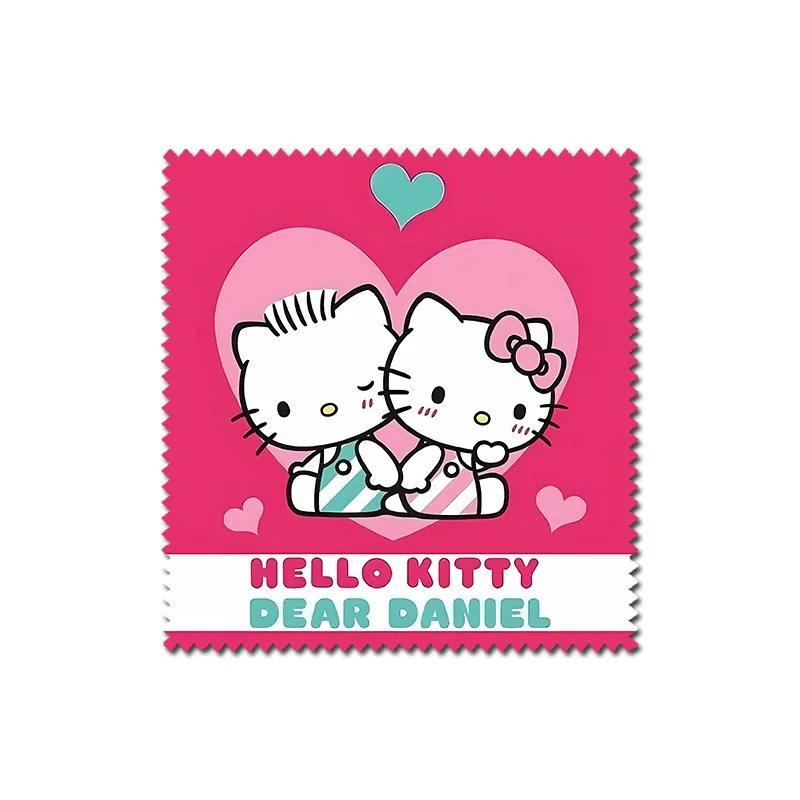 Titti cat Daniel Daniel couple series peripheral fibrous glasses cloth to decontamination and fingerprint multi -pattern