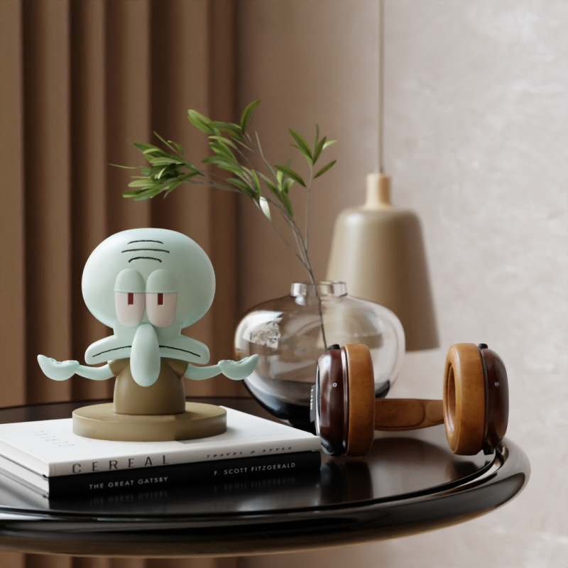 Squidward イヤホン収納ヘッドセットスタンドデスクトップストレージ e スポーツクリエイティブヘッドセットハンガーヘッドフォンディスプレイスタンド|undefined