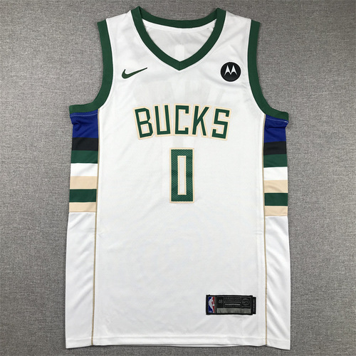 Summer cross-border casual jersey Bucks 0 Lillard 34 Antetokounmpo retro embroidered sports training basketball uniform