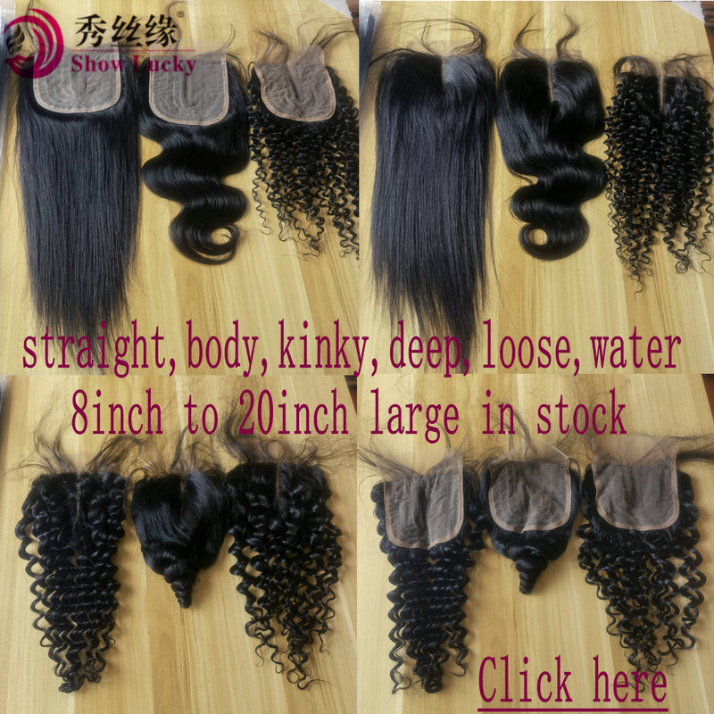 4*4T type lace hair block Indian hair in...