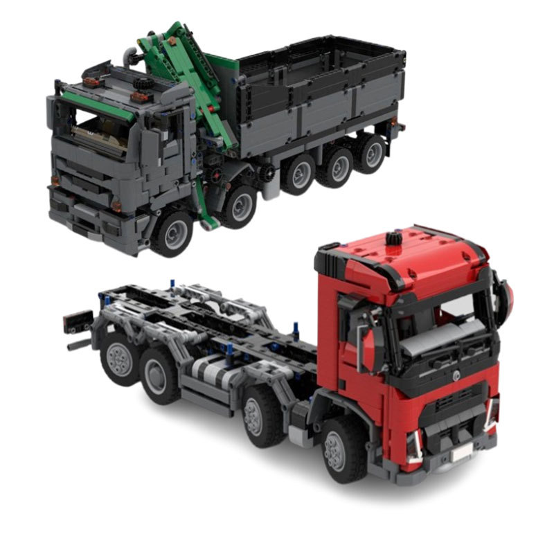 Construction Vehicle Dump Truck Assembly Building Block Toy_voghion.com