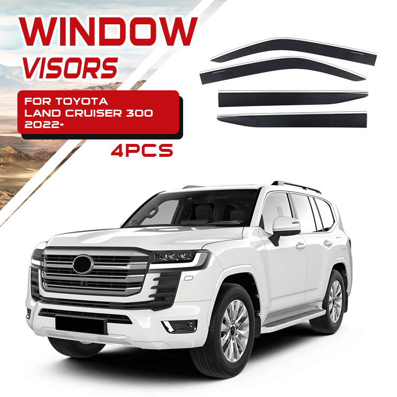 Adecuado para protectores de lluvia y parasoles para ventanas de automóviles Toyota Prado Cruiser LC300 LC200 LC250.