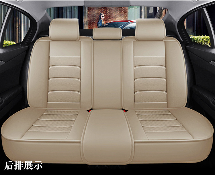 New Style Nappa Leather Car Seat Cushion with a High-End Feel, Breathable for All Seasons, Perforated Full Leather, Fully Enclosed Seat Cover, Direct Supply from the Manufacturer