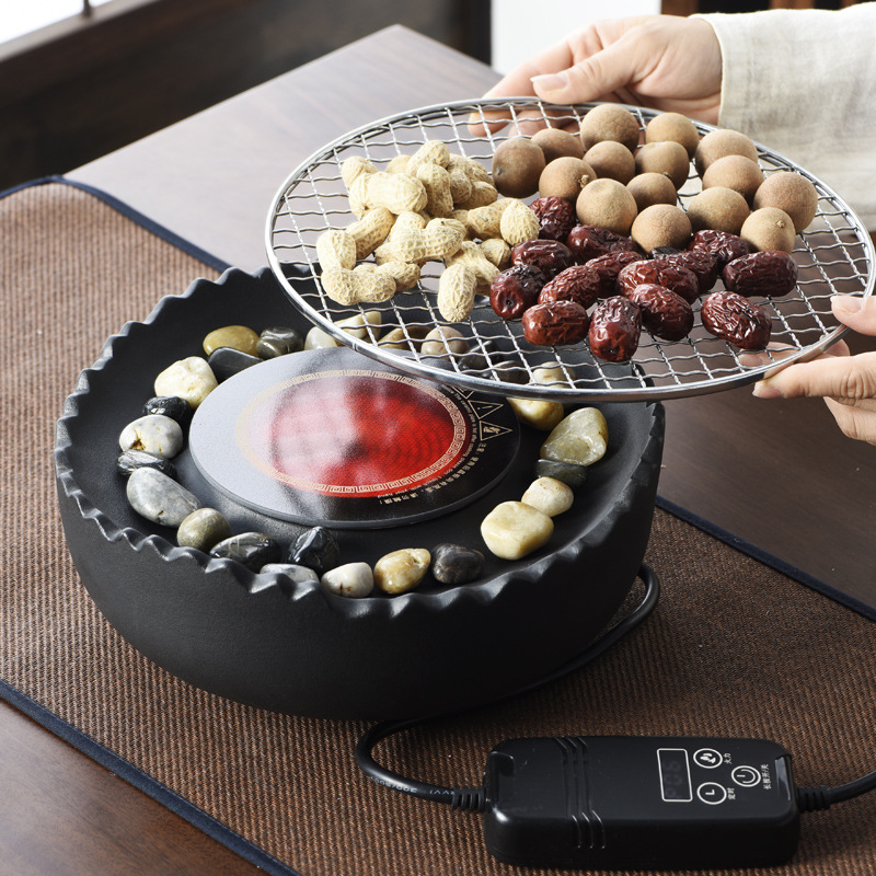 Tea Stove for Home Use, Electric Ceramic Stove Set with Ceramic Pot for Brewing Tea, Milk, and Boiling Water, New Tea Brewing Appliance