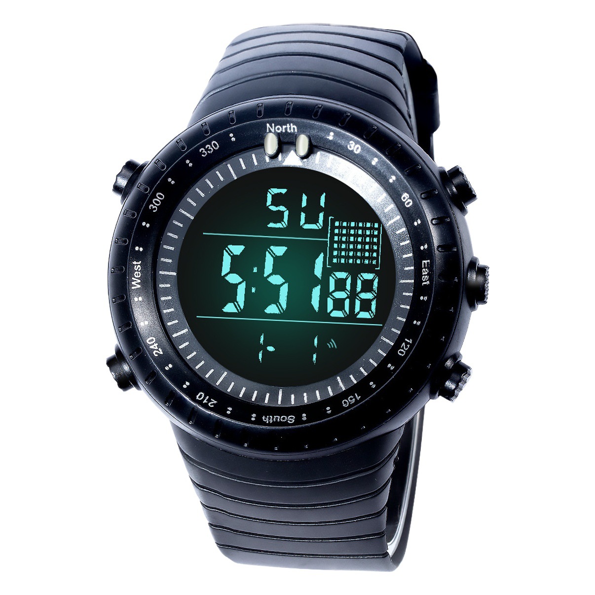 Moda multi-funcional reloj electrónico transfronterizo reloj de los Hombres Calientes deportes al aire libre impermeable luminoso reloj electrónico hombres