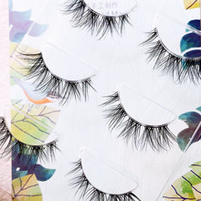 兔奶奶FK14眼假睫毛透明梗3对欧美妆
