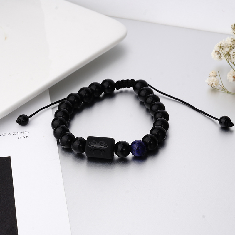 Fashion Constellation obsidian Handmade Bracelets 1 Piece