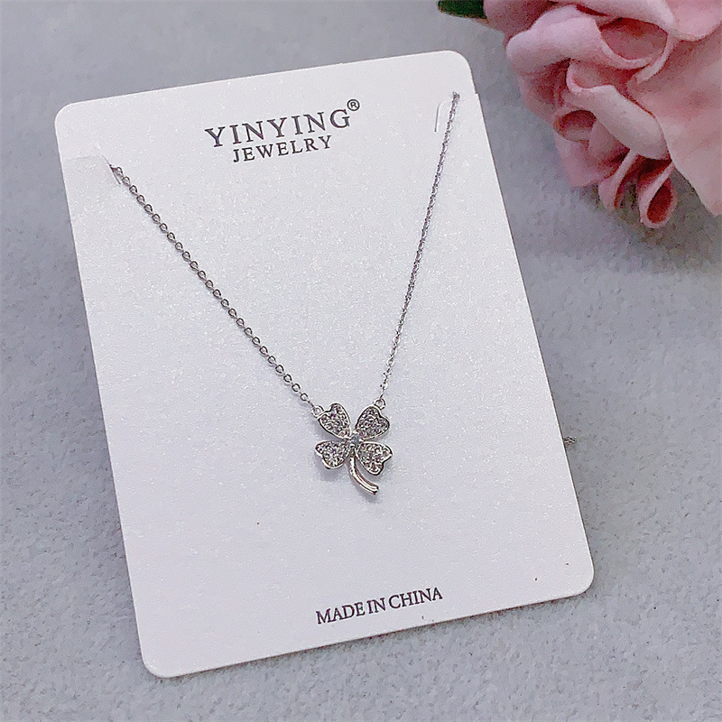 잎사귀 큐빅 네잎 클로버