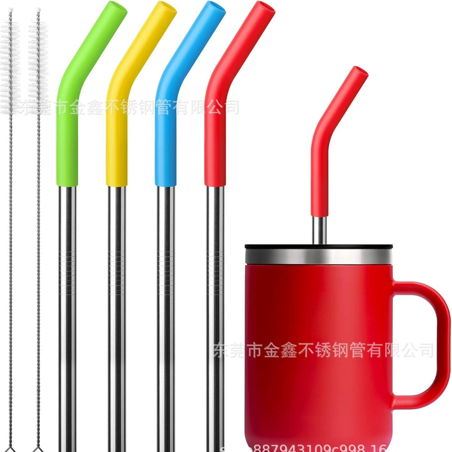 Оптовая продажа из нержавеющей стали 304 соломинки из нержавеющей стали Cup Ice Ba Cup соломка 316 пищевой титановой цветной металлической соломкой