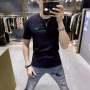 夏季修身印花圆领t恤