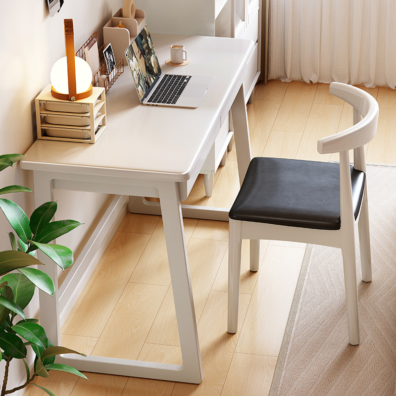 Mesa de escritorio de madera maciza Mesa de computadora tipo L Mesa de escritura simple y moderna Mesa de escritorio de computadora nórdica dormitorio doméstico