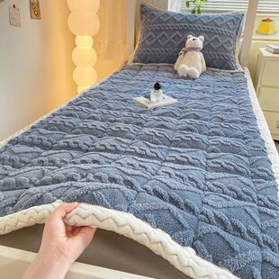Class a Milk Velvet Quilted Thickeneded Dormitory Mattress Tatami Single Double Bed Warm Bunk Bed Mattress