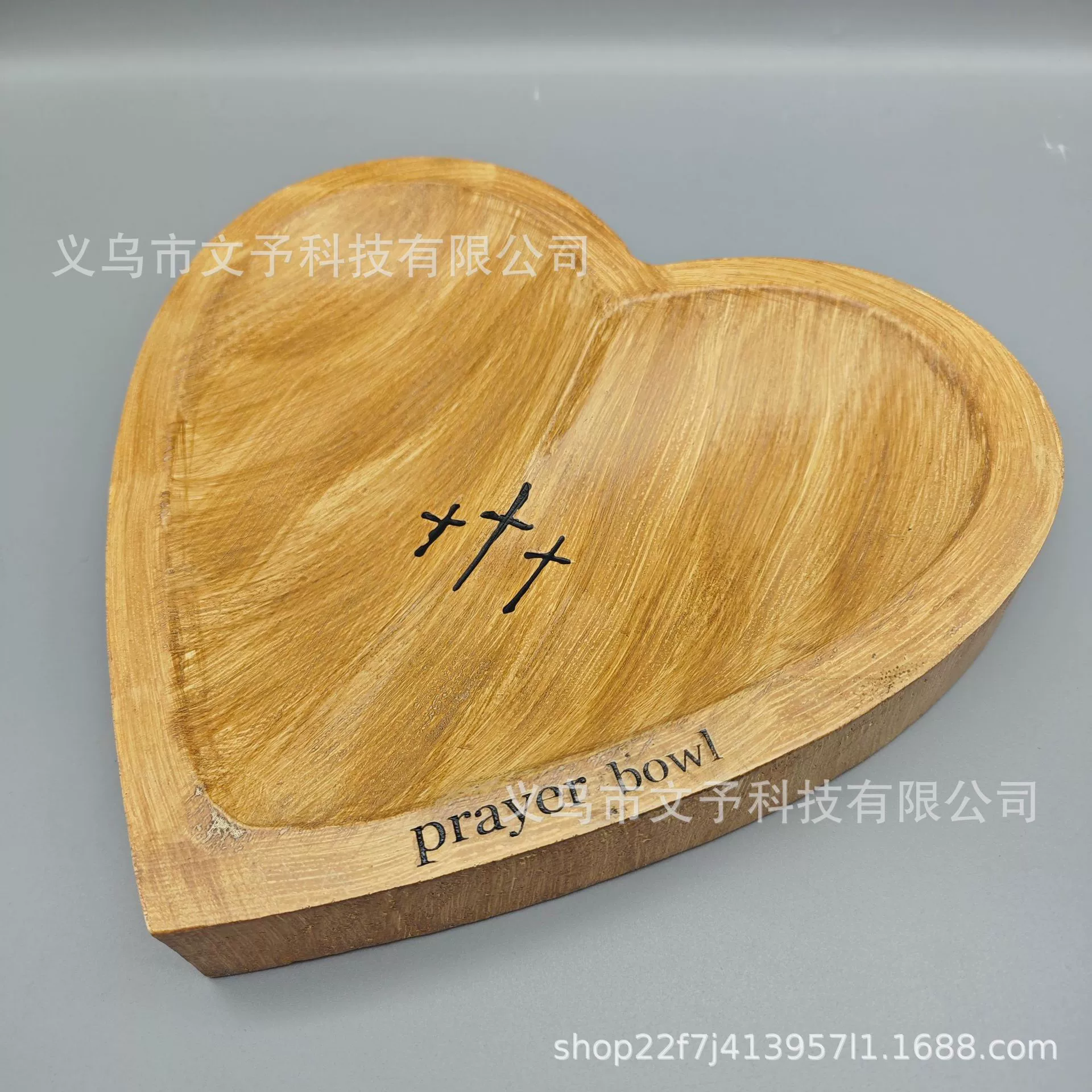[跨境新品New Heart Prayer Bowl心祈祷碗祈祷碗祈祷 卡送人的礼物]