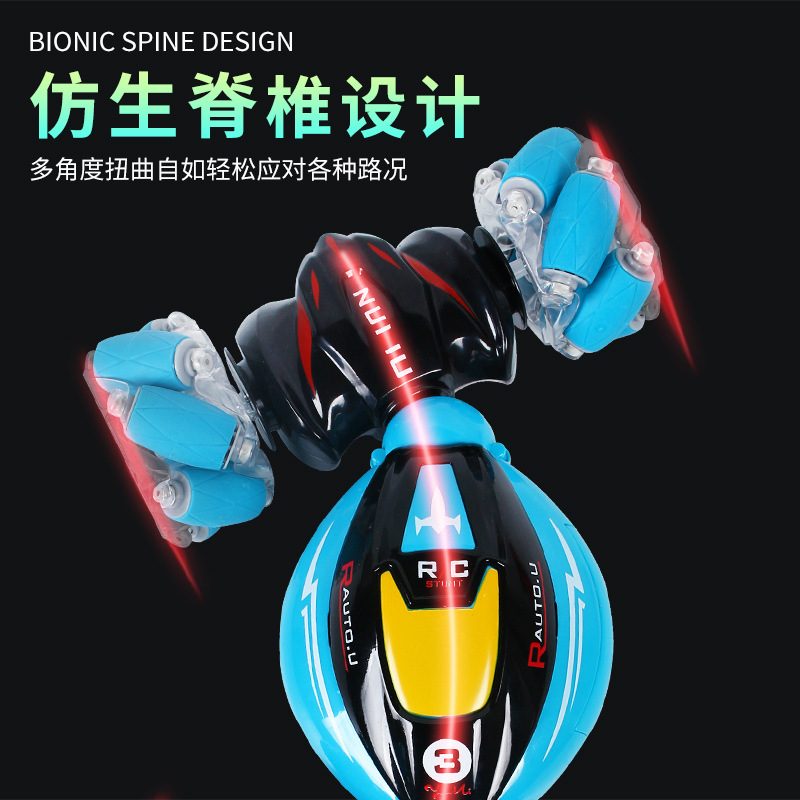 Transfronterizo 2,4g gesto de deformación de inducción de control remoto coche de cuatro ruedas de tracción fuera de la carretera manual de giro coche de juguete extra grande para niños