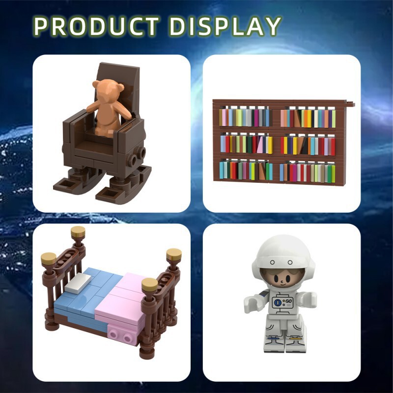 Interstellar Travel-Themed Building Block Decorations Compatible with Bagged Building Blocks for Scene Building Toys Interstellar Travel-Themed Building Block Decorations Compatible with Bagged Building Blocks for Scene Building Toys